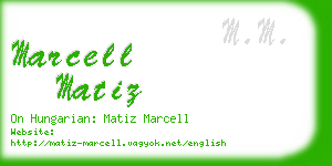 marcell matiz business card